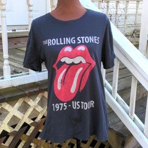 The Rolling Stones under Bravado Merchandising Black Crew Neck Short Sleeve Cott